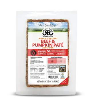 Frozen Pate Beef & Pumpkin for Adult Dogs 1 lb
