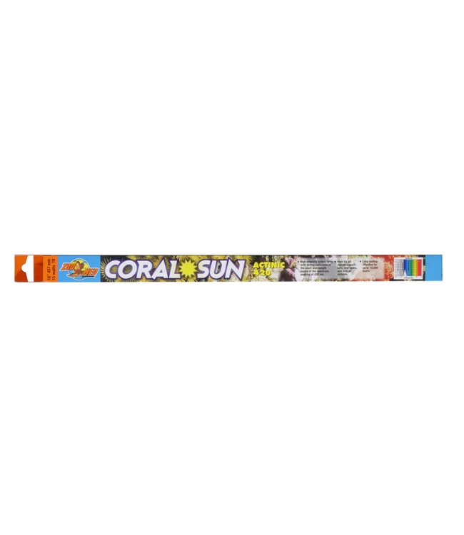 Zoo Med Coral Sun Actinic 420 T8 18in 15W