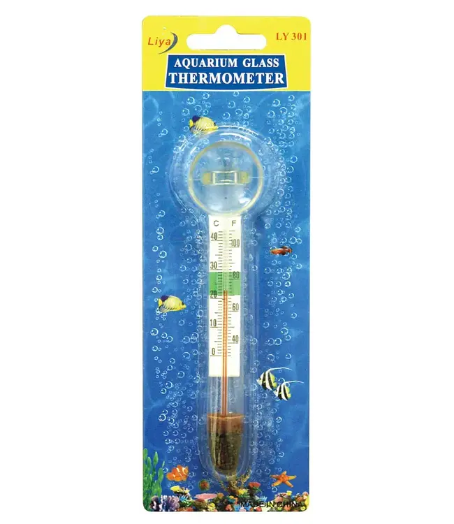 Glass Floating Thermometer with Suction Cup