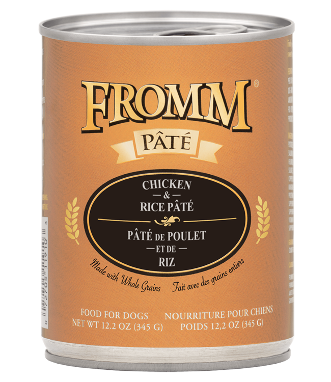 Fromm Chicken & Rice Pate Can for Dogs 345 g (12.2 oz)