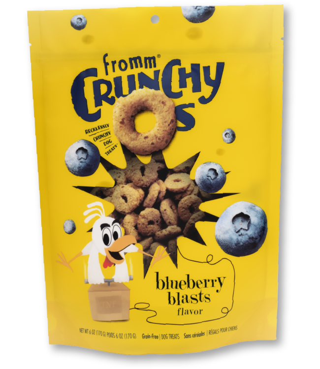 Fromm Crunchy O's Dog Treats Blueberry Blasts Flavour 170 g (6 oz)