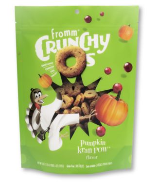 Fromm Crunchy O's Dog Treats Pumpkin Kran Pow Flavour 170 g (6 oz)