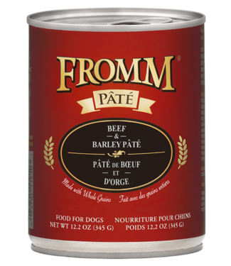 Fromm Gold Beef & Barley Pate for Dogs 345g (12.2 oz)