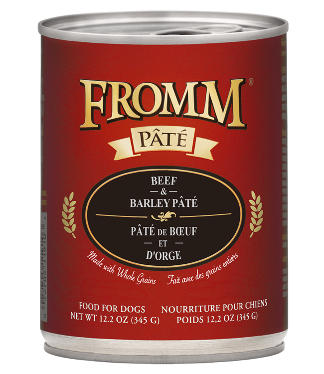 Fromm Gold Beef & Barley Pate for Dogs 345g (12.2 oz)