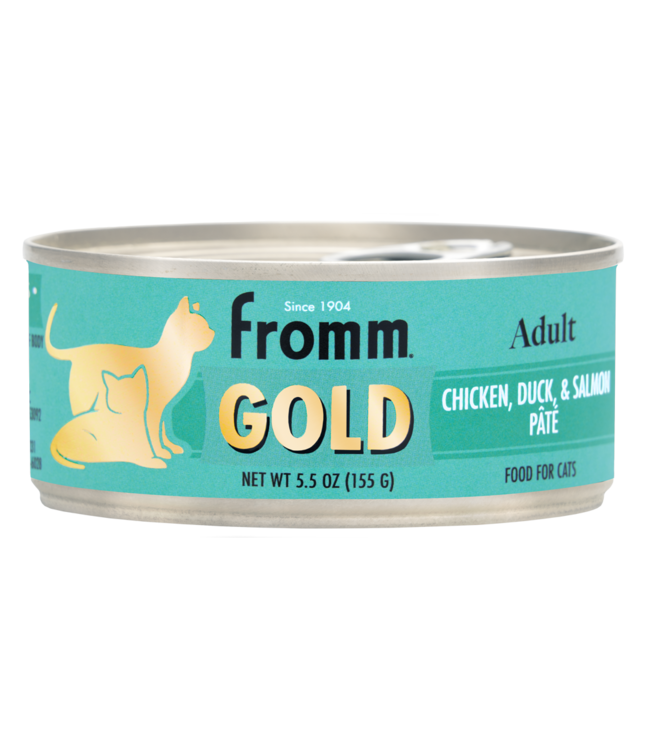 Fromm Gold Chicken/Duck & Salmon Pate Cans for Cats 155 g (5.5oz)