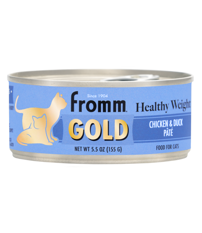 Fromm Gold Healthy Weight Chicken & Duck Pate Cans for Cats 155 g (5.5 oz)