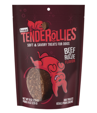 Fromm Tenderollies Soft & Savory Treats for Dogs 226g (8 oz) - Beef-a-Rollie