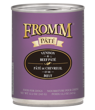 Fromm Venison & Beef Pate Can for Dogs 345g (12.2 oz) (@12)