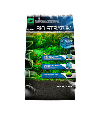 Fluval Bio-Stratum Volcanic Aquarium Soil - Powder Format - 8 kg (17.6 lb)