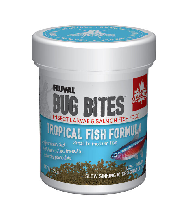 Fluval Bug Bites Tropical Small-Medium Granules 45g