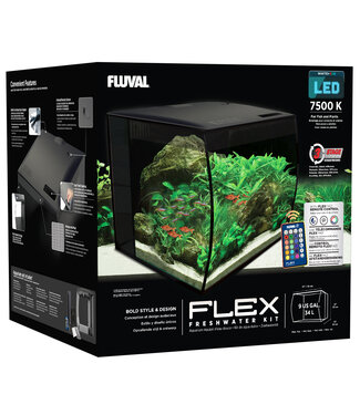 Fluval Fluval Flex Aquarium Kit 34L (9 US gal) Black