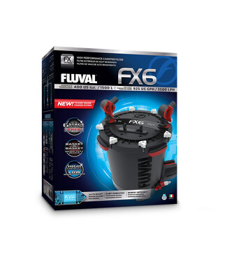 Fluval FX6 High Performance Canister Filter- up to 1500 L (400 US gal)