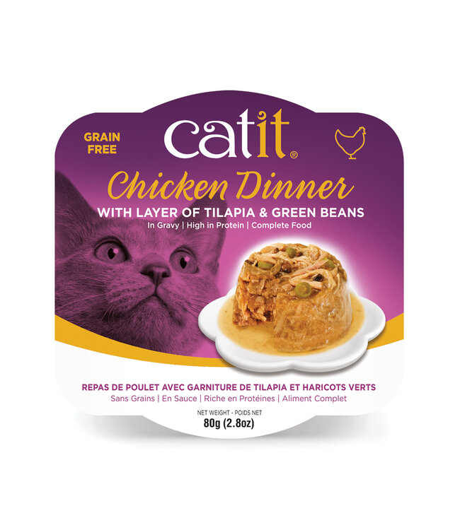 Catit Chicken Dinner with Tilapia & Green Beans 80g (2.8 oz)