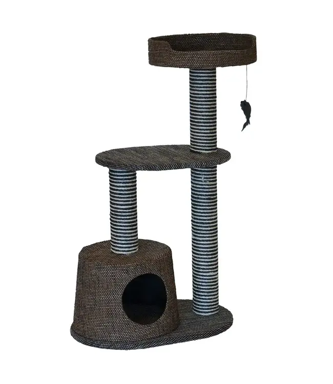 Animal Treasures Cat Tree Scratcher - Bi-Level -37.75"