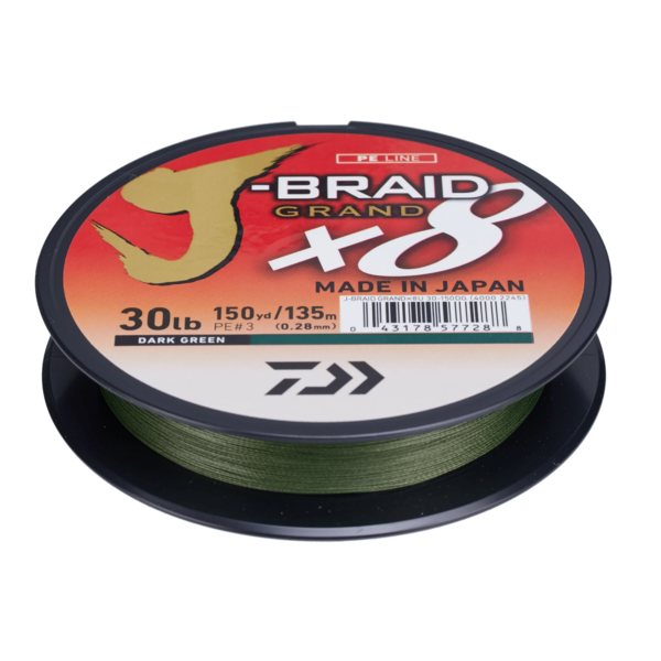 Daiwa J-braid Grand 8 Strand Braided Fishing Line w/scissors