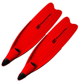 HAMMERHEAD SPEARGUNS Kaudal Complete Fins, Pair, Red/Red,