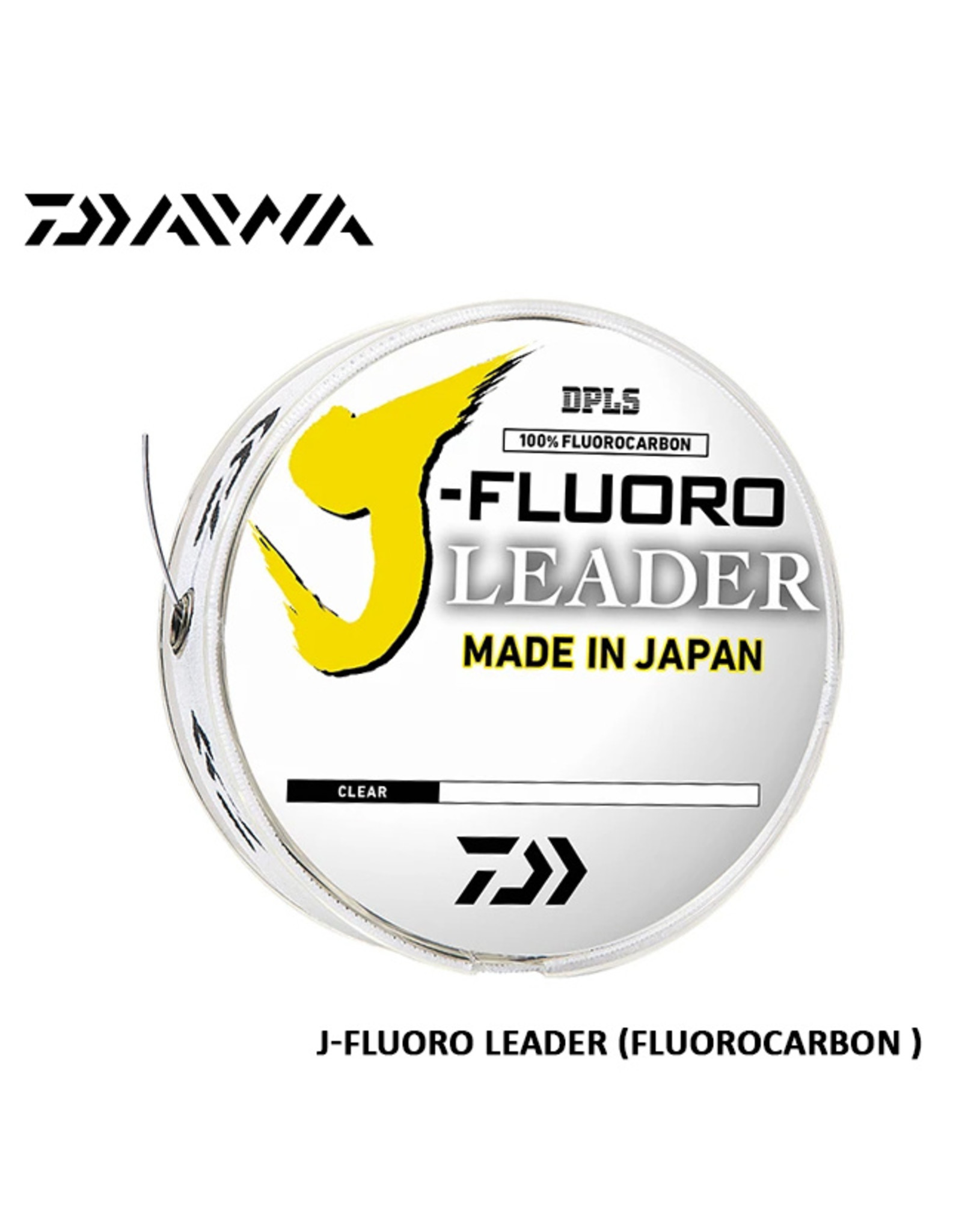 DAIWA J-FLUORO LEADER 2# 100YDS CLEAR 100% FLUOROCARBON