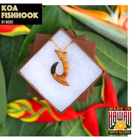 KOA BY MERO (KBM) Koa Fish Hook, Ebony Tip