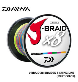 DAIWA J-Braided x8 Fishing Line, 500 Meter, Multicolor, DAIWA, 40#