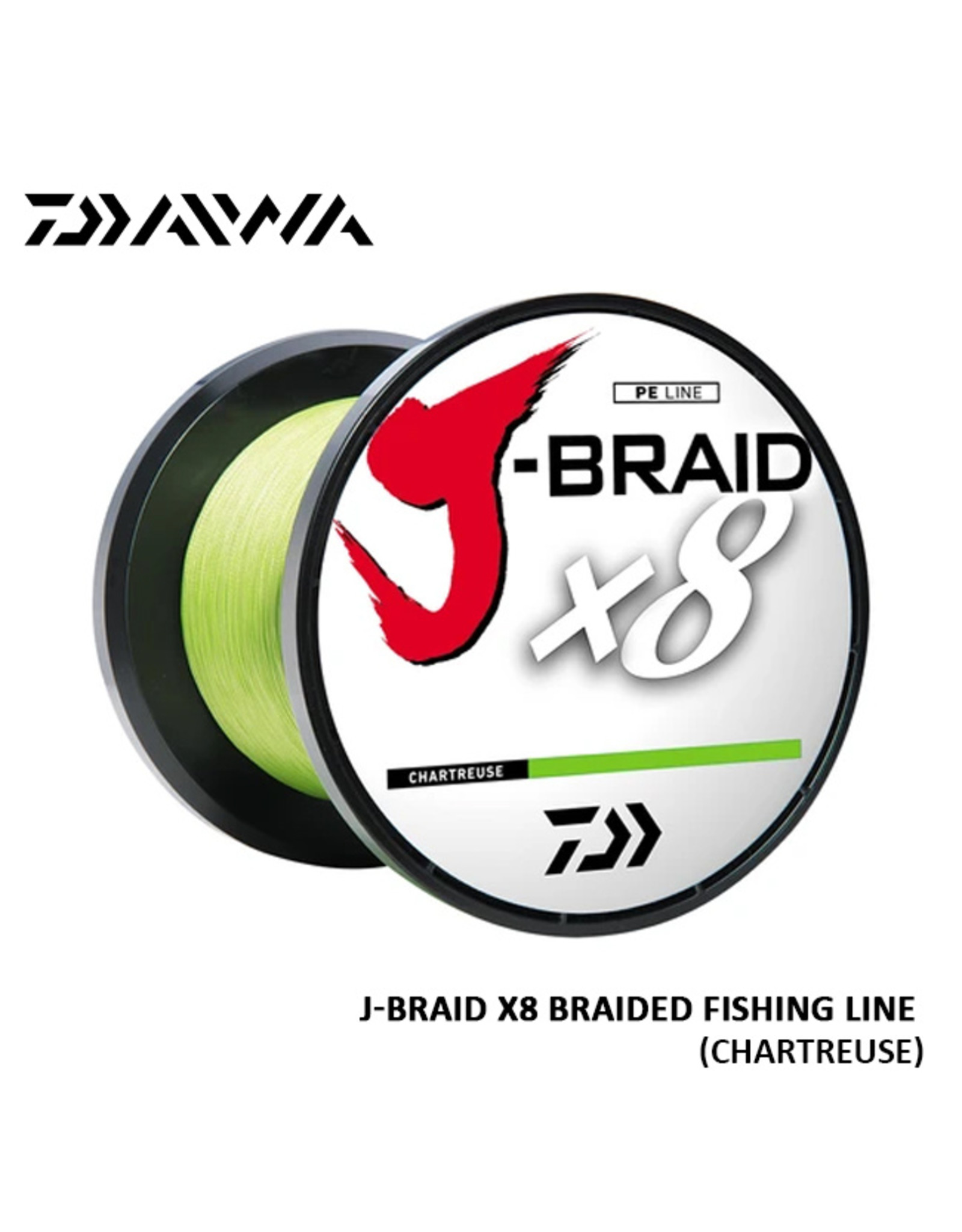 DAIWA (DAI) DAI, J-BRAID X8 FISHING LINE 300METER/CHARTREUSE 65#