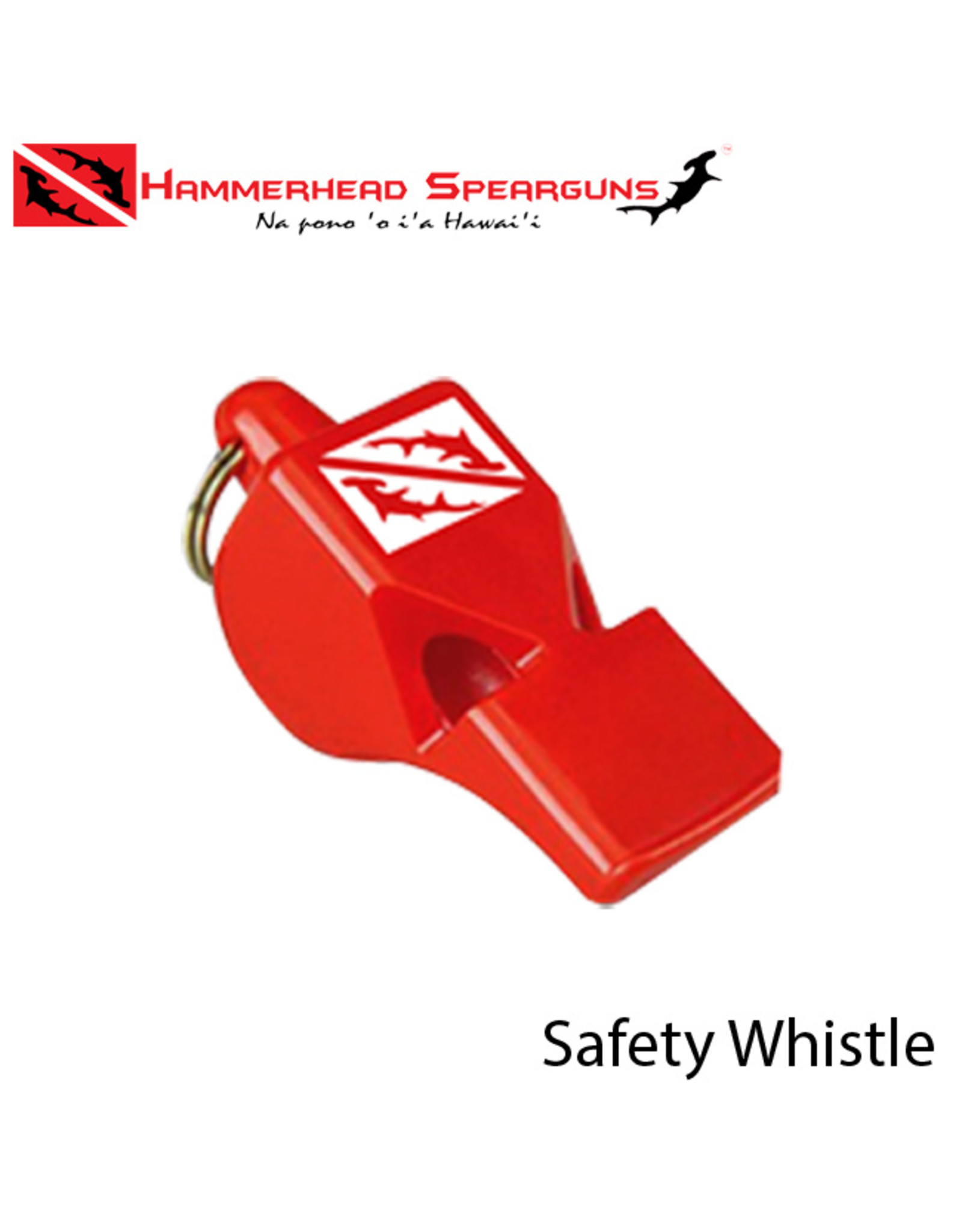 HAMMERHEAD SPEARGUNS (HHS) HMFS, SAFETY WHISTLE RED
