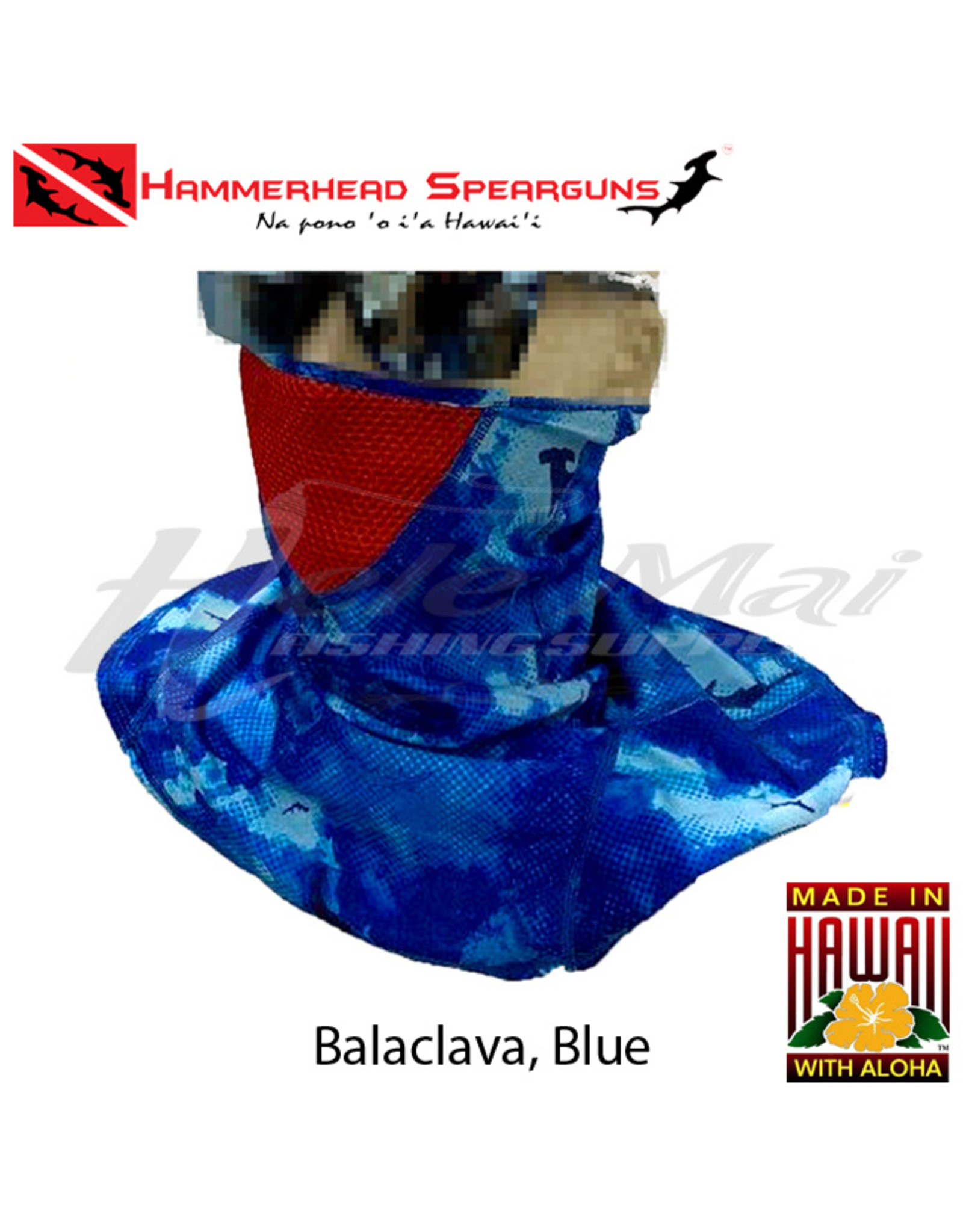 HAMMERHEAD SPEARGUNS Balaclava, Camo Blue