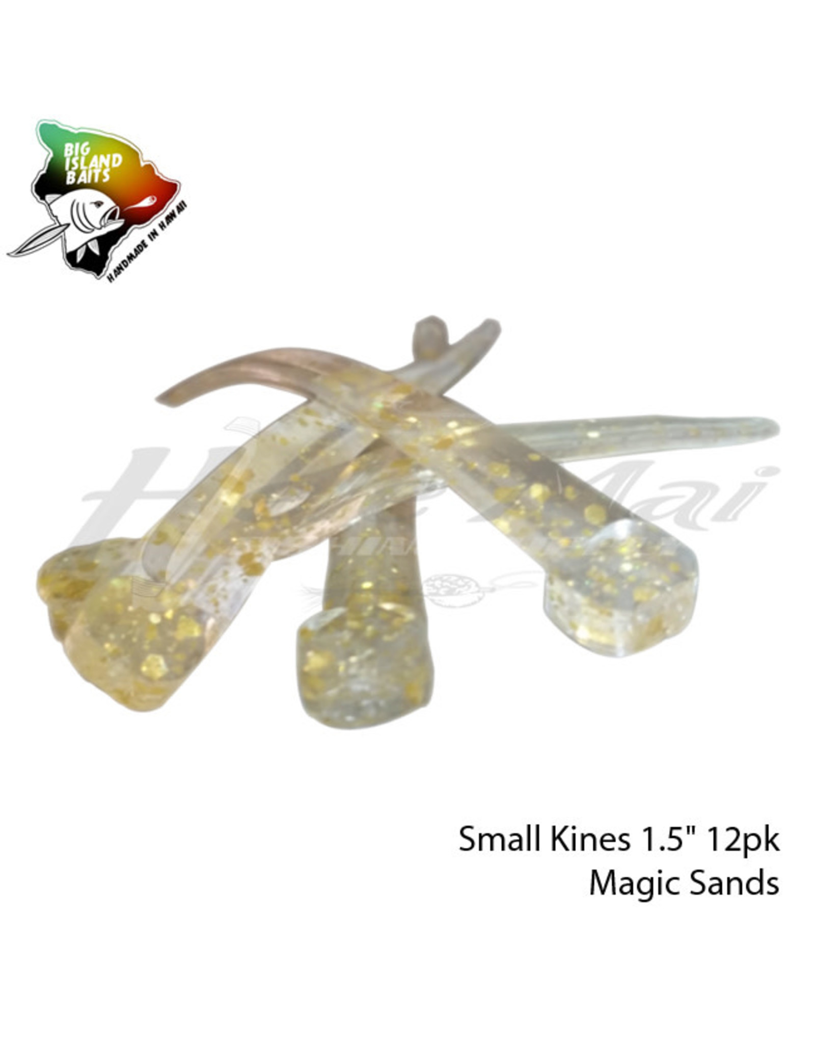 BIG ISLAND BAIT &TACKEL (BIB) BIB, SMALL KINES GRUB MAGIC SANDS 1.5"