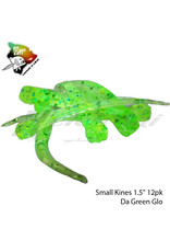 BIG ISLAND BAIT &TACKEL (BIB) BIB, 1.5" SMALL KINES GRUB "DA GREEN GLO"