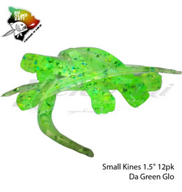 BIG ISLAND BAIT &TACKEL (BIB) BIB, SMALL KINES GRUB DA GREEN GLO 1.5"