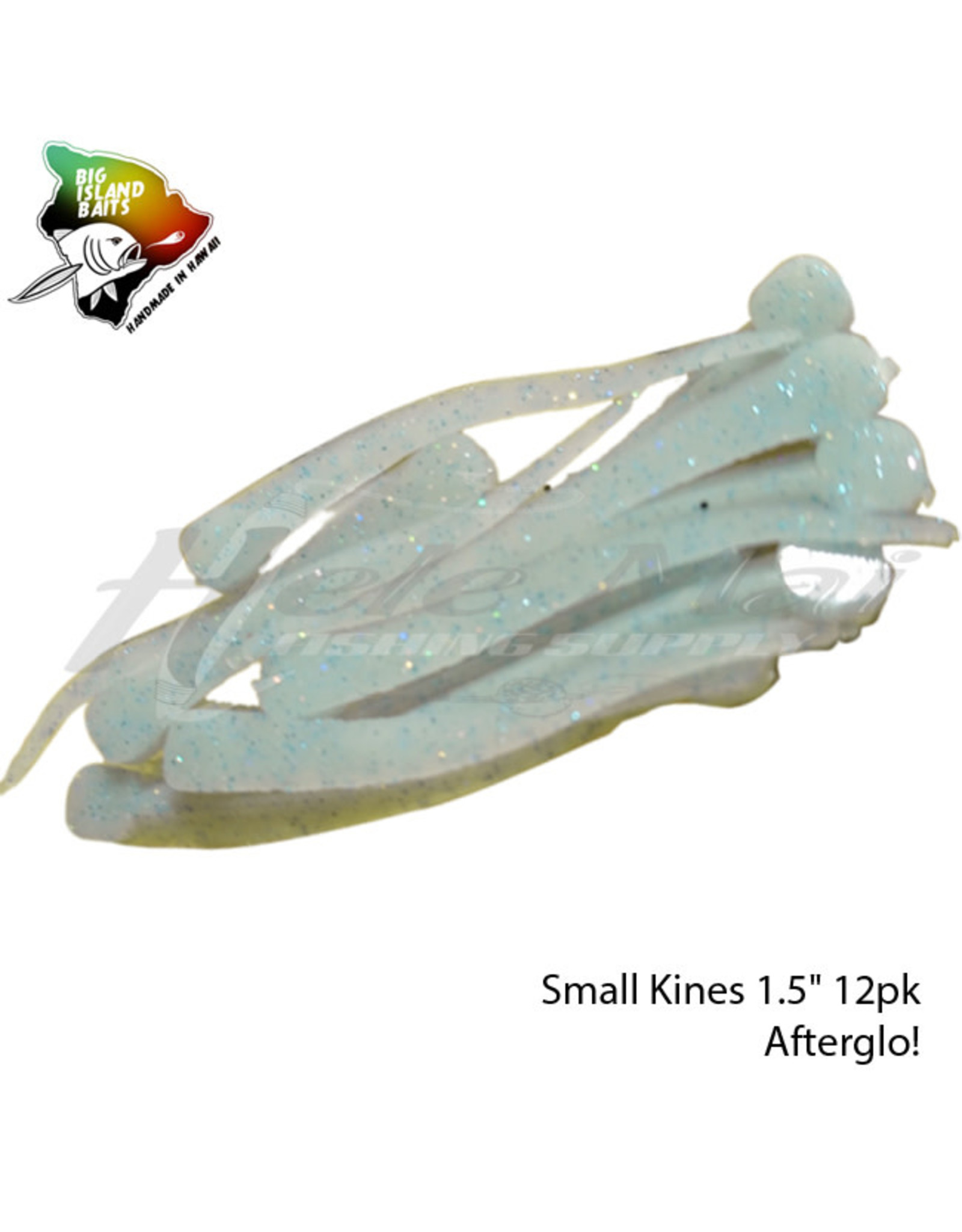 BIG ISLAND BAIT &TACKEL (BIB) BIB, SMALL KINES GRUB AFTERGLO 1.5"