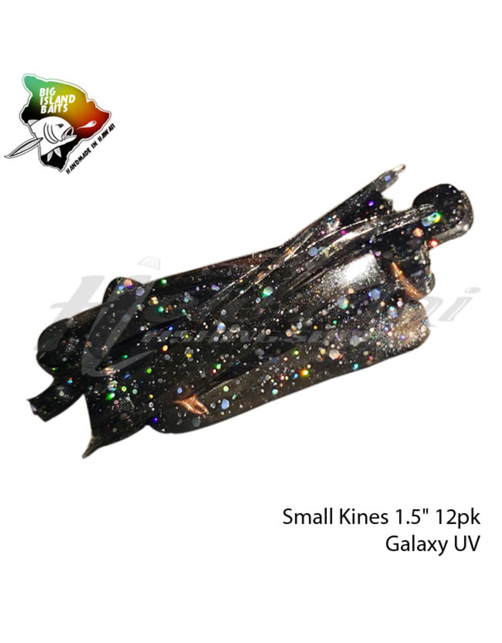 BIG ISLAND BAIT &TACKEL (BIB) BIB, SMALL KINES GRUB GALAXY UV 1.5"