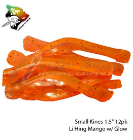 BIG ISLAND BAIT &TACKEL (BIB) BIB, SMALL KINES GRUB LI HING MANGO GLOW 1.5"