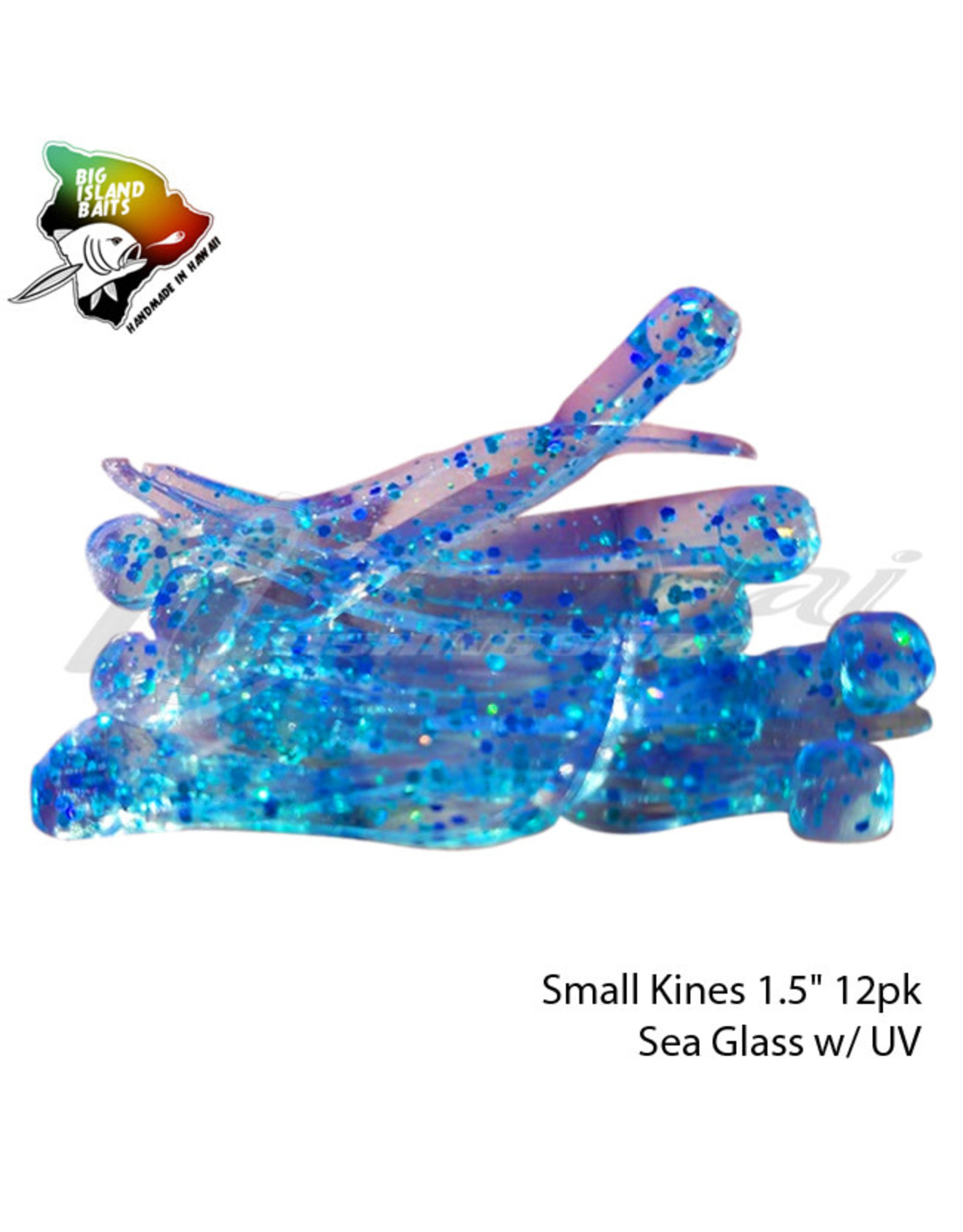 BIG ISLAND BAIT &TACKEL (BIB) BIB, SMALL KINES GRUB SEA GLASS 1.5"