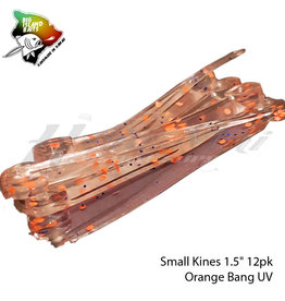 BIG ISLAND BAIT &TACKEL (BIB) BIB, SMALL KINES GRUB ORANGE BANG UV 1.5"