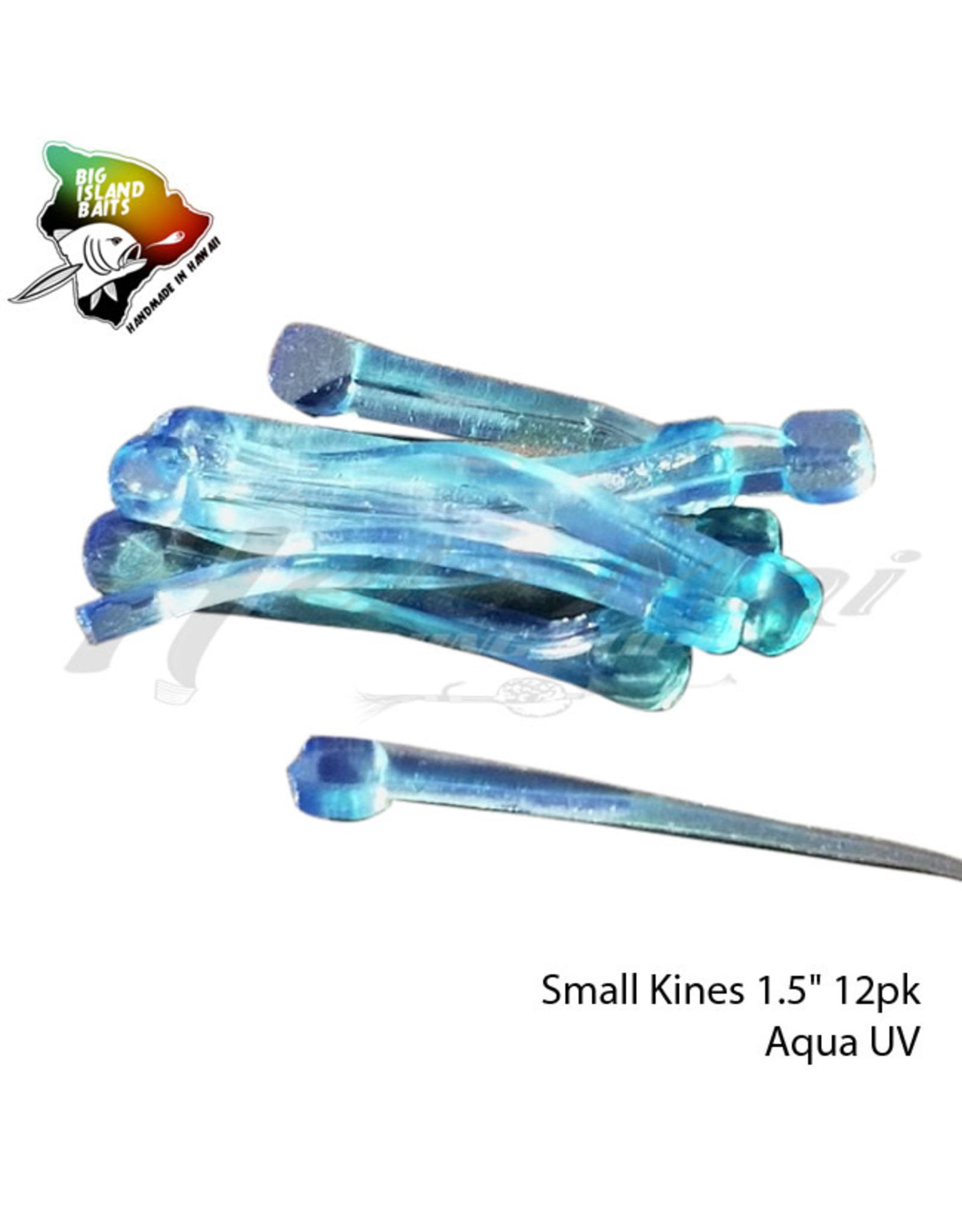 BIG ISLAND BAIT &TACKEL (BIB) BIB, SMALL KINES GRUB AQUA UV 1.5"