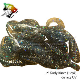 BIG ISLAND BAIT &TACKEL (BIB) BIB, KURLY KINES GRUB GALAXY UV  2"