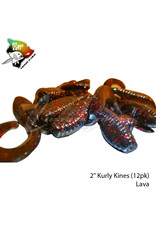 BIG ISLAND BAIT &TACKEL (BIB) BIB, KURLY KINES GRUB LAVA 2"
