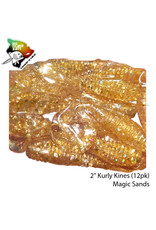BIG ISLAND BAIT &TACKEL (BIB) BIB, KURLY KINES GRUB MAGIC SANDS 2"
