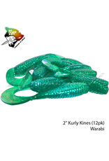 BIG ISLAND BAIT &TACKEL (BIB) BIB, KURLY KINES GRUB WARABI 2"