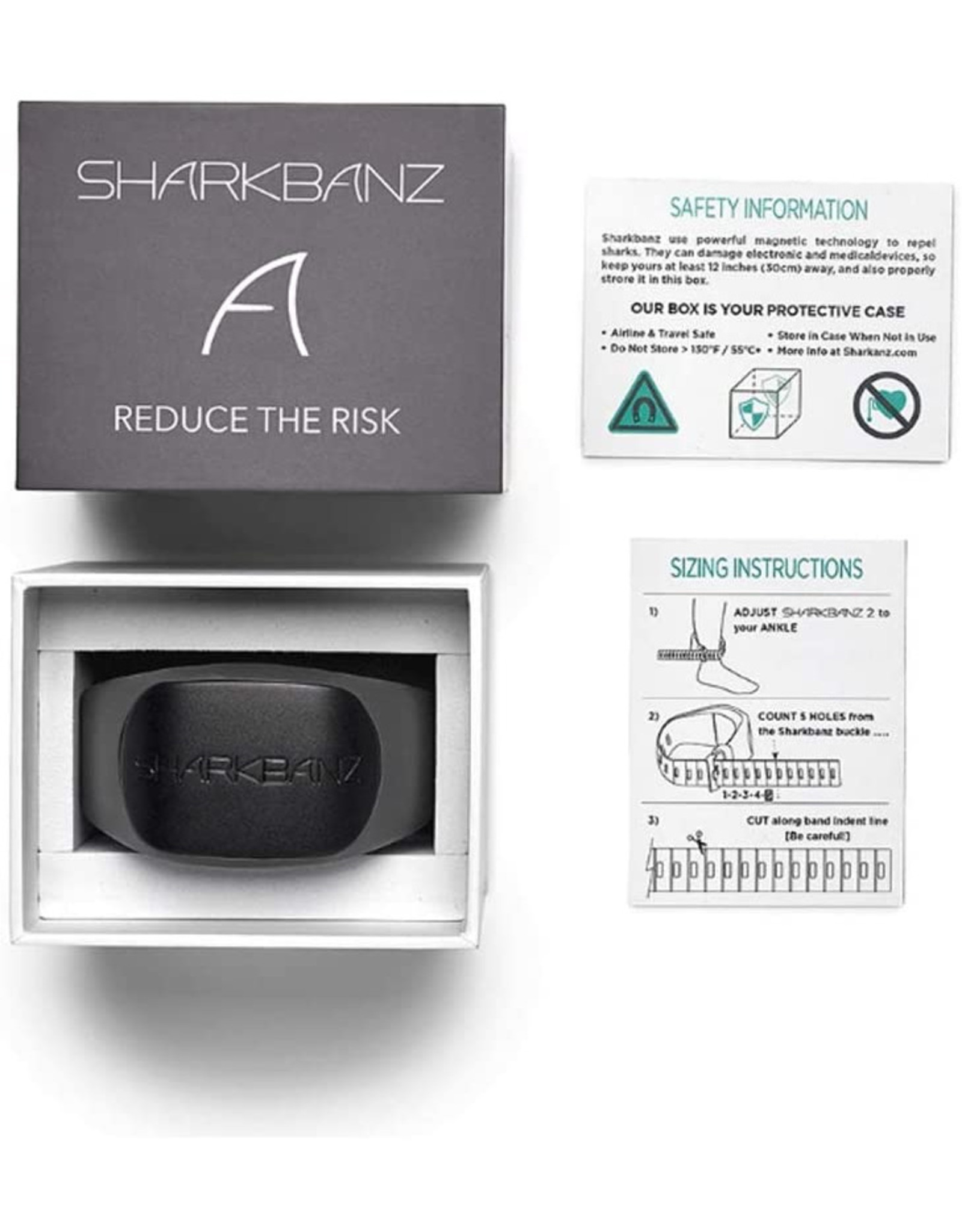 SHARKBANZ (SBZ) SHARKBANZ, ACTIVE SHARK DETERRANT BAND SLATE/BLACK