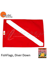 FISH FLAGS Fish Flag, Diver Down