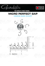 GAMAKATSU Micro Perfect Gap, Hook (NS Black)