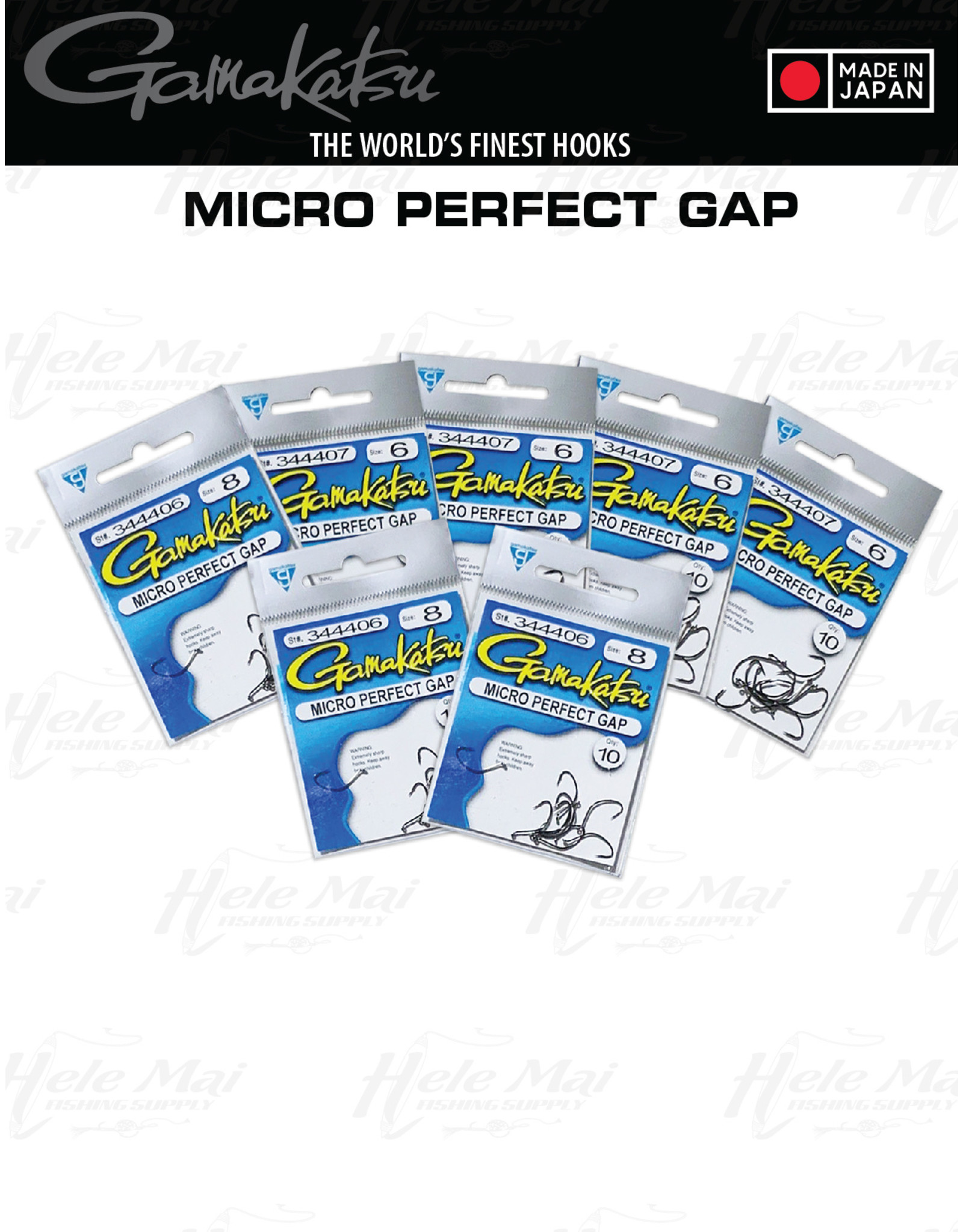 GAMAKATSU Micro Perfect Gap, Hook (NS Black)