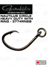 GAMAKATSU Nautilus Circle Heavy Duty Hook with Solid Ring (NS Black)