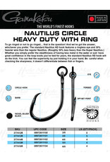 GAMAKATSU Nautilus Circle Heavy Duty Hook with Solid Ring (NS Black)