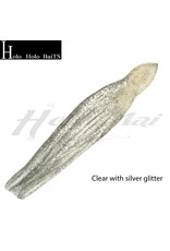 HOLO HOLO HAWAII (HHH) HHH, 9" SQUID LURE SKIRT SILVER GLITTER CLEAR #1304