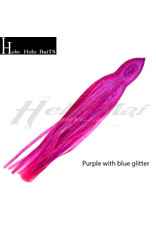 HOLO HOLO HAWAII (HHH) HHH, 7" SQUID LURE SKIRT PINK BLUE GLITTER #1303
