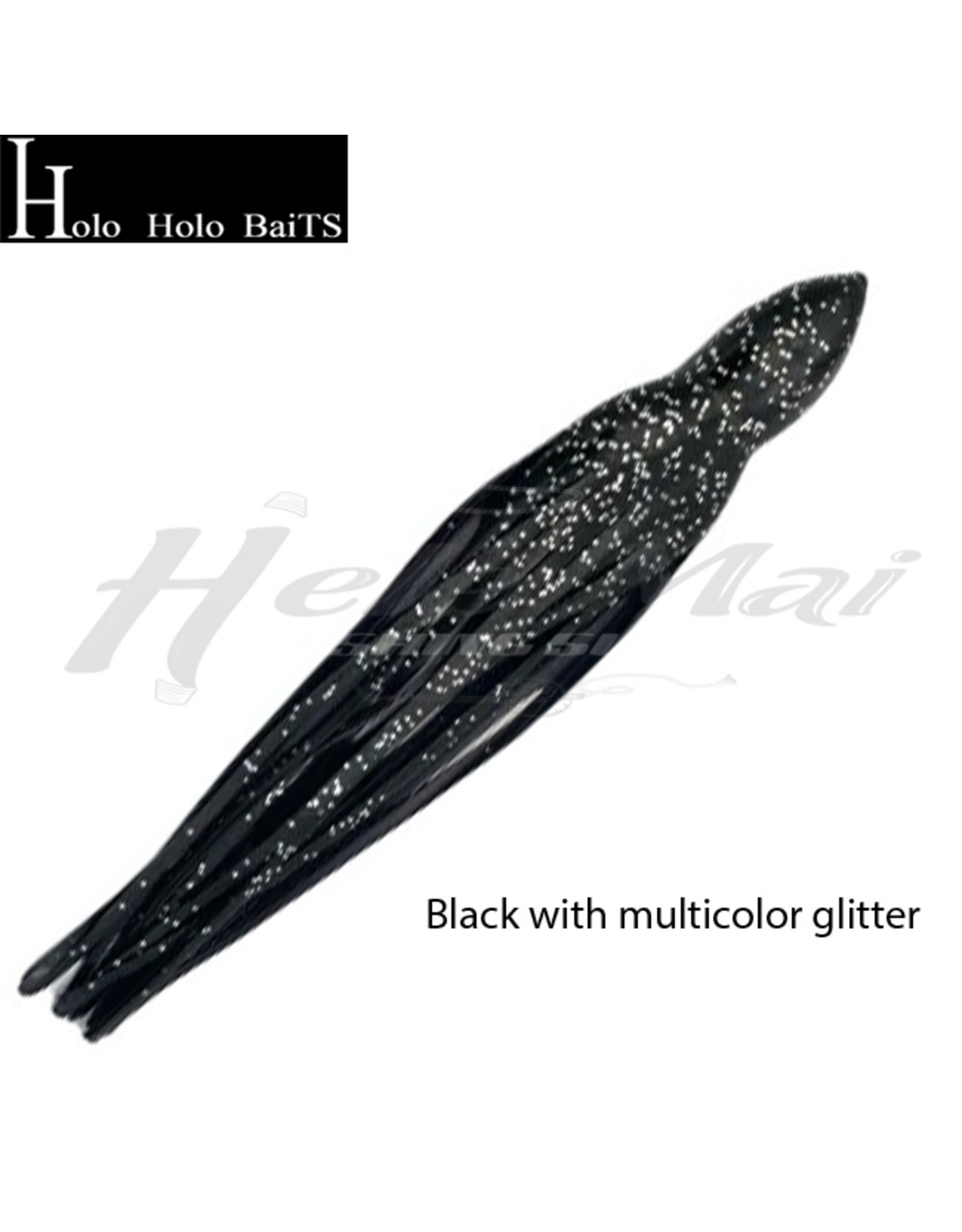 HOLO HOLO HH, 7" SQUID SKIRT BLACK SILVER GLITTER 1301