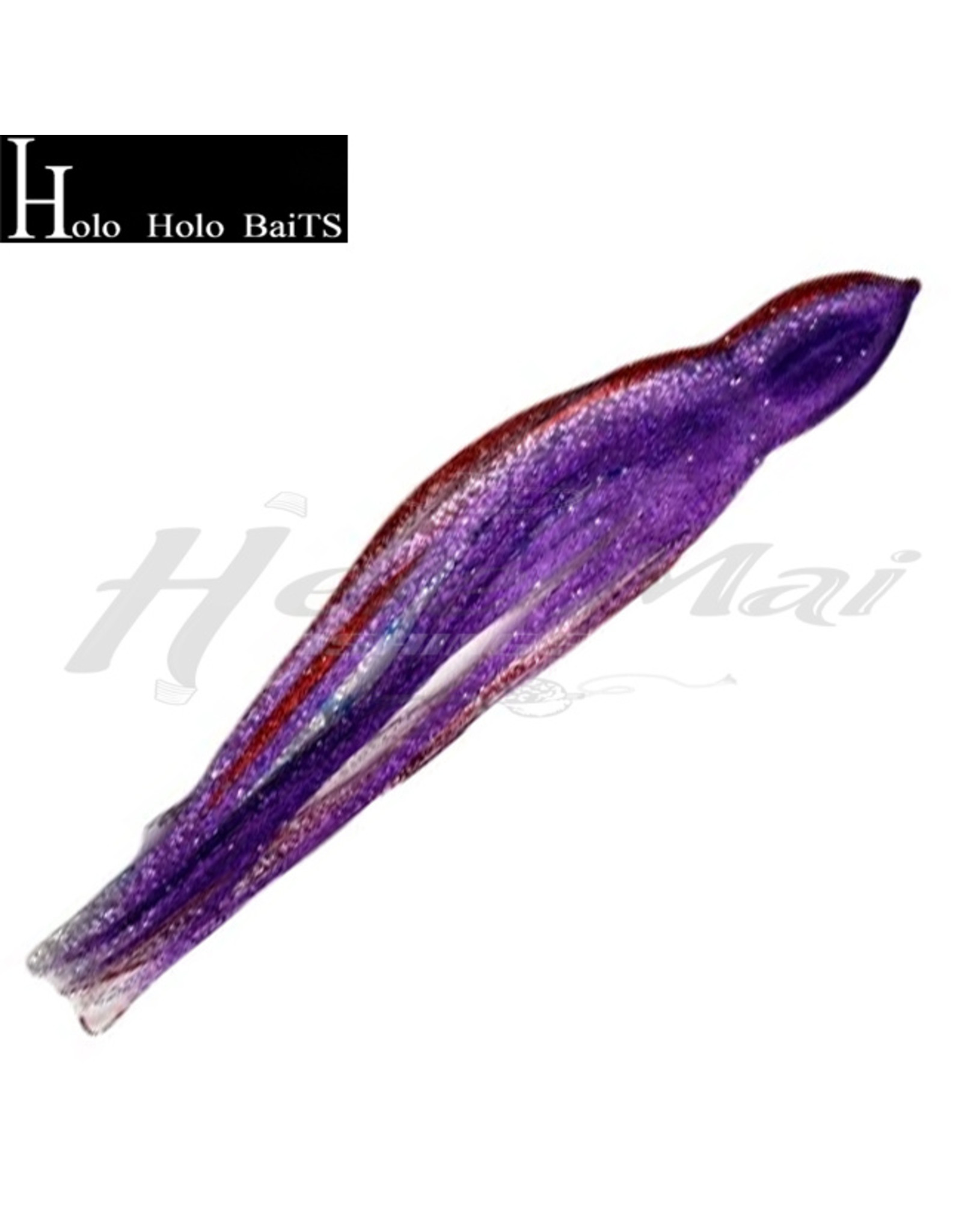 HOLO HOLO HAWAII (HHH) HHH, 9" SQUID LURE SKIRT PURPLE GLITTER DOTS #1152