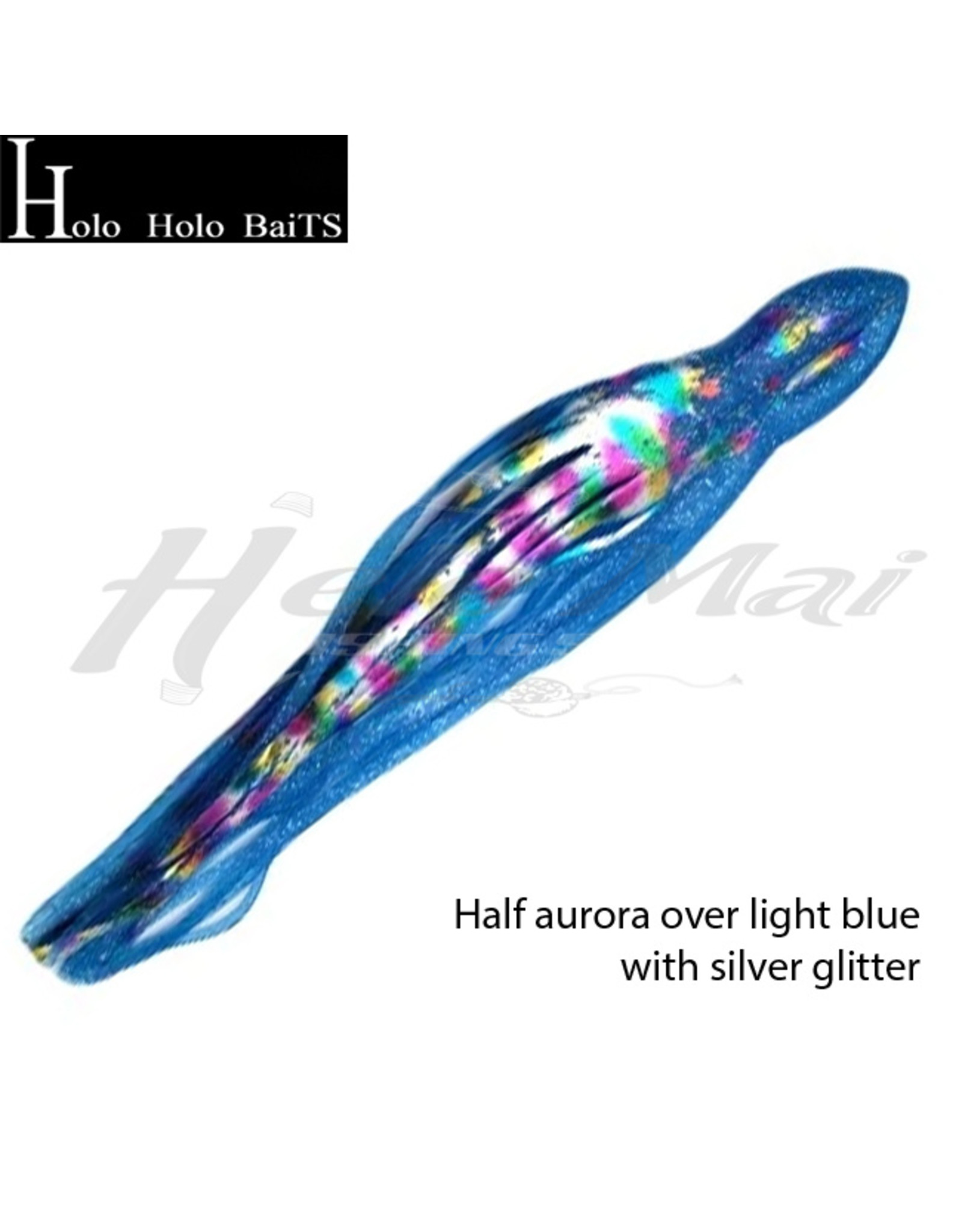 HOLO HOLO HAWAII (HHH) HHH, 9" SQUID LURE SKIRT FLASH RAINBOW BLUE #1139